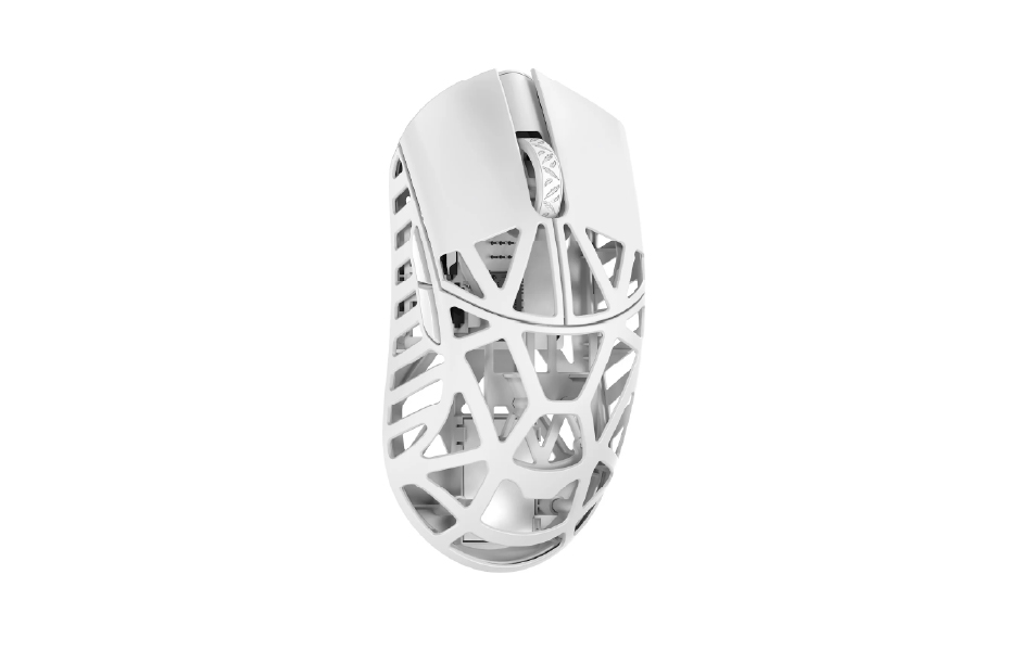 WL Beast X Max Magnesium Gaming Mouse - Milky White (OMRON Opticals)
